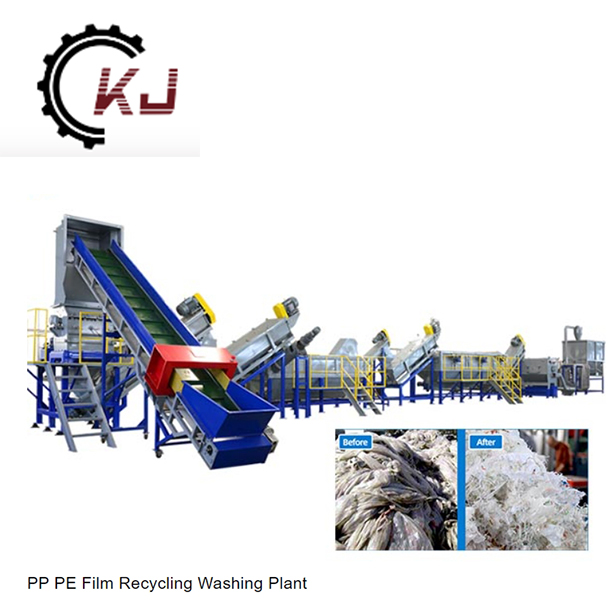 Ligne de recyclage de films plastiques PE PP