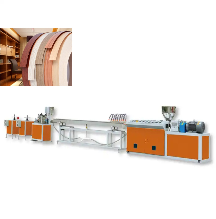 Ligne de production de bandes de chant en PVC, machine de fabrication de bandes de chant en PVC, ligne d'extrusion de bandes